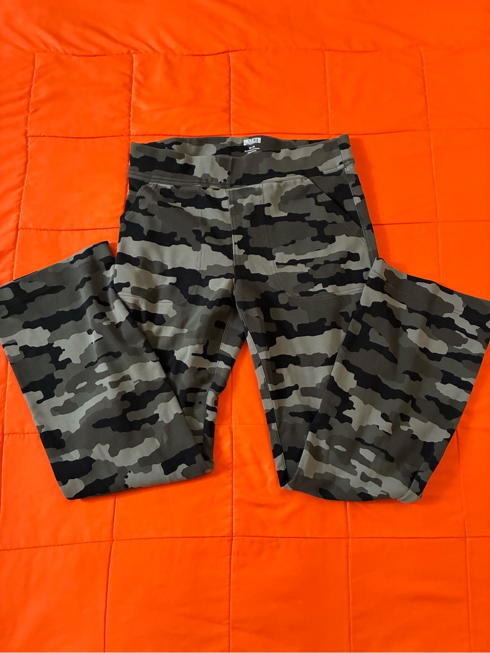Duluth Trading Leggings Womens Mx31 Camo Athletic Straight Stretch Pant